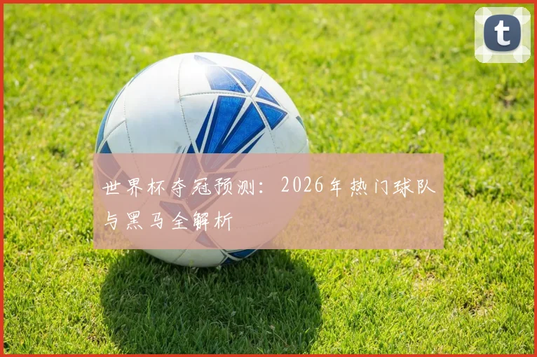 世界杯夺冠预测：2026年热门球队与黑马全解析